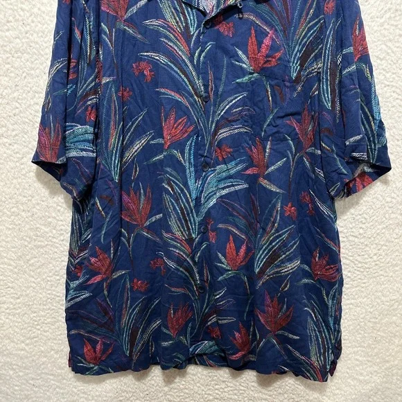 Tommy Bahama Men's Button Down Shirt Size 3XL Manriscala Blooms Floral Print